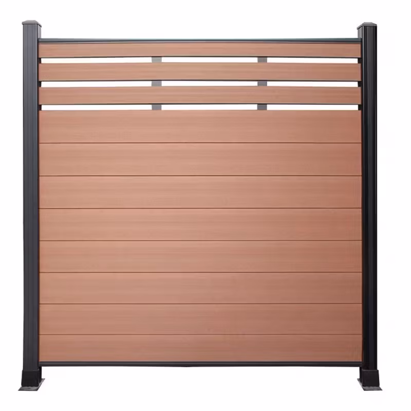Quick Installation Fireproof Decorative Garden Wood Plastic Composit Fence