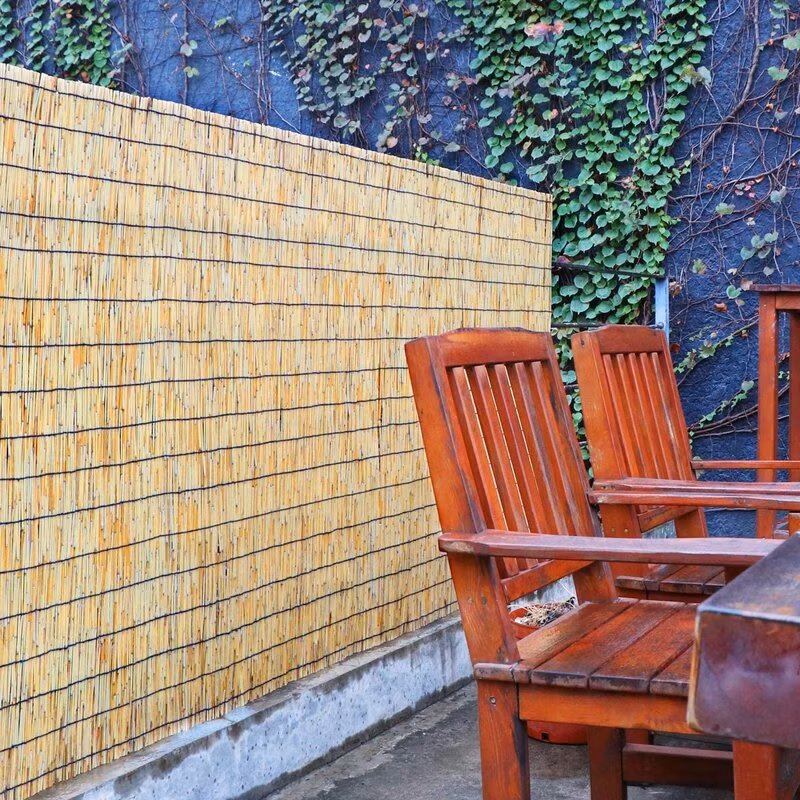 Split Bamboo Fencing Reed Fence Rolls Garden Reed Screening for Privacy