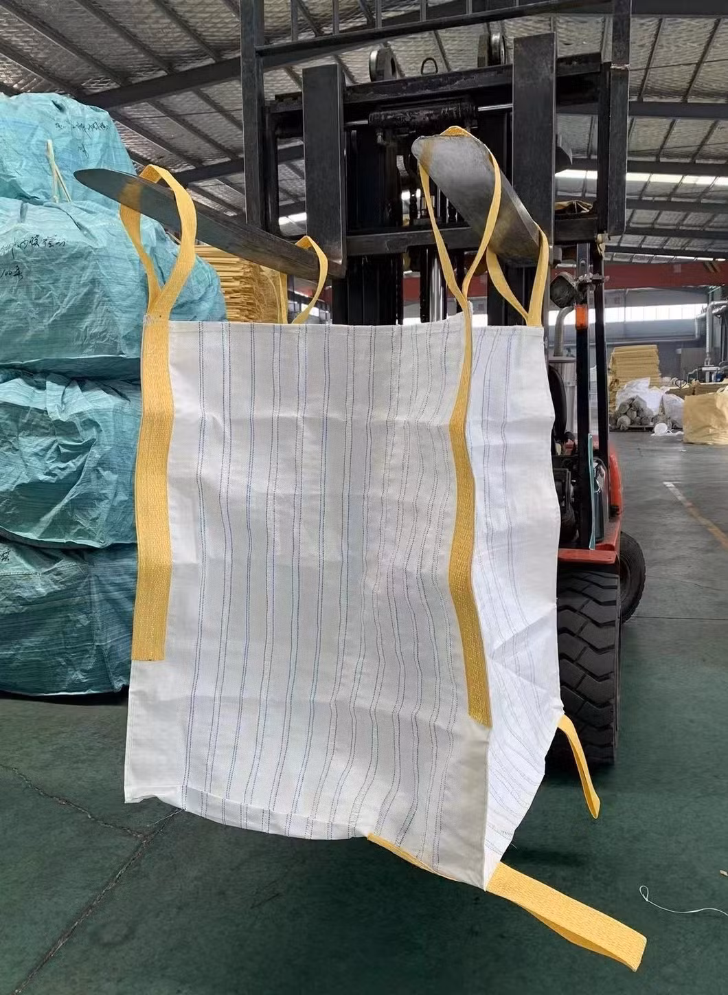 Hesheng 500kg 1000kg 1500kg FIBC Bulk Vented Mesh Bags Ventilated Mesh Net Big Log Bag for Firewood Potatoes Nuts Walnuts