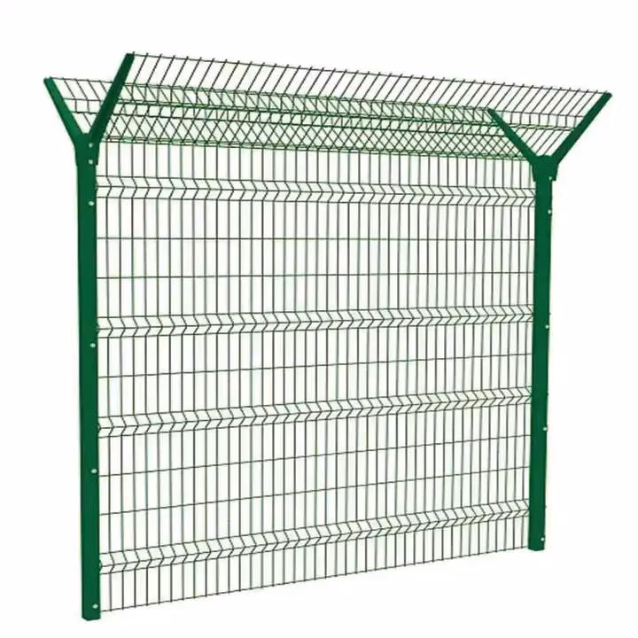 Hsj Powder Coated Curvy Welded Mesh Fence Bending 3D Fence for Swimming Pool