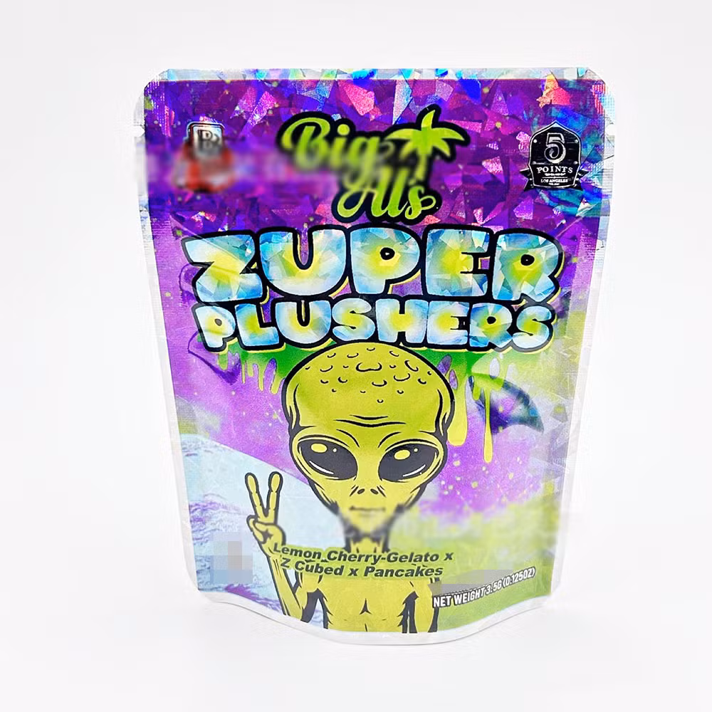 Smell Proof Stand Ziplock Bag Tobacco Leaves Cigar Bag