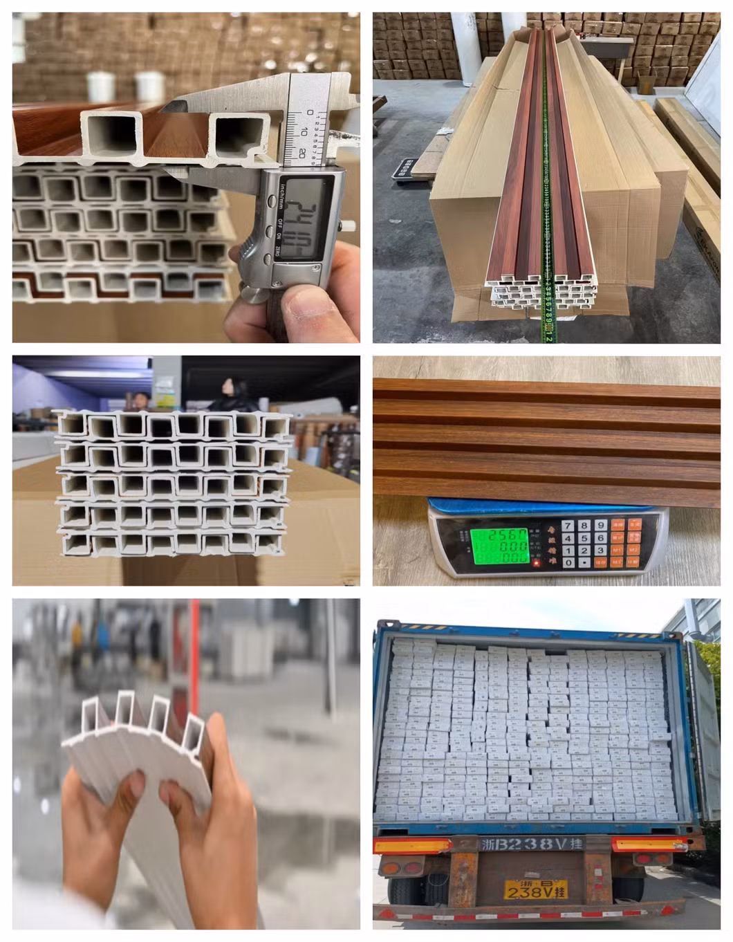 3D Interior Decorative Fluted Cladding PVC Fence Plastic WPC Wall Panel