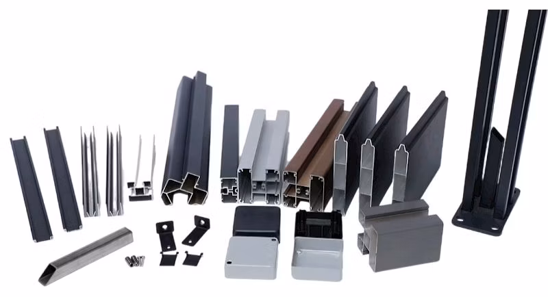 Easy Install WPC with Aluminum Post Foshan Wood Plastic Composite Garden WPC Outdoor Fence Panel