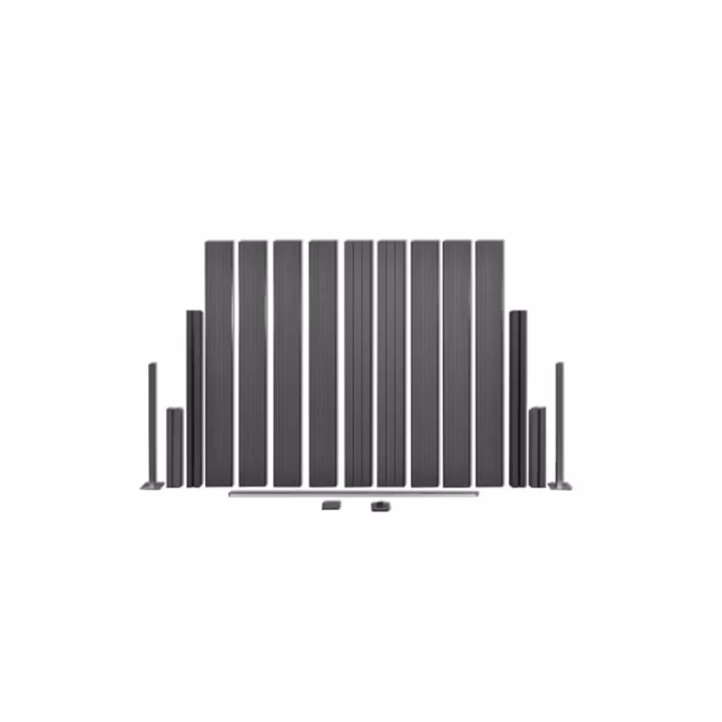 China Wholesale Waterproof WPC Fence Anti UV Garden Use Wood Plastic Composite Fencing