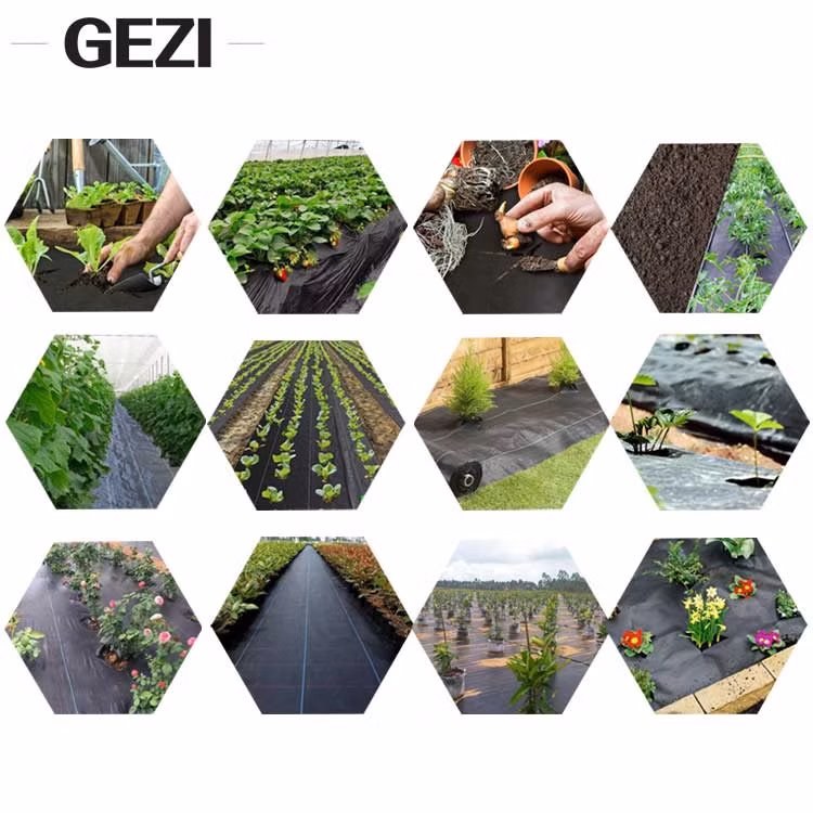 Water Permeable Nonwoven Woven Plastic Anti Weed Control Mat Fabric Ground Cover