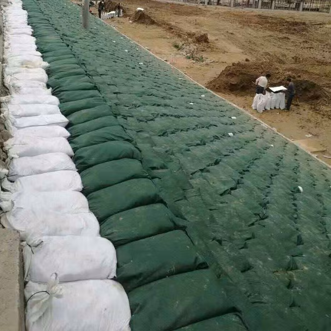 High Strength Polypropylene PP Polyester Nonwoven Geotextile Ecological Geobag Sand Bag