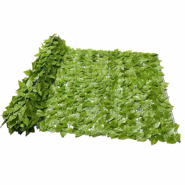 Hot Sale Artificial Willow Leaf Screen Stretch Trellis Expandable Fence for Landscape