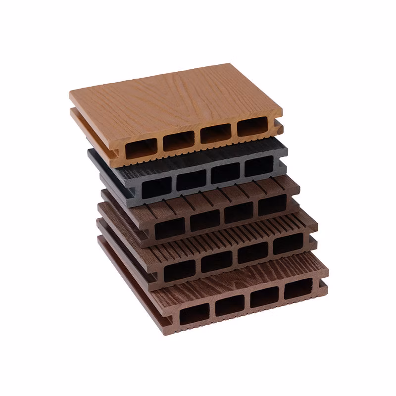 100% Recycling Decorative Fence Panel for Garden House PE WPC Plastic Balcony Wood Plastic Composite Fence