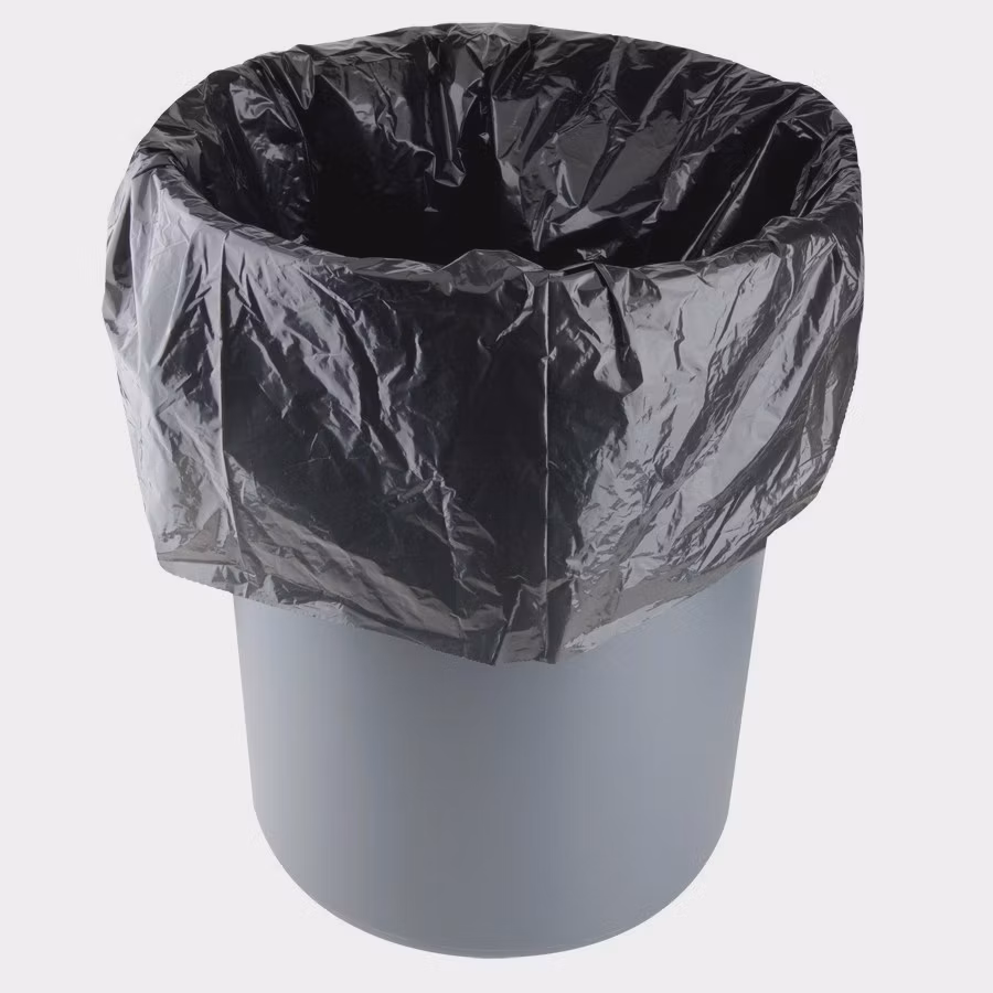 Waste Poly Bin Liners Black Poly Rubbish Bag Clear Lawn and Leaf Bags