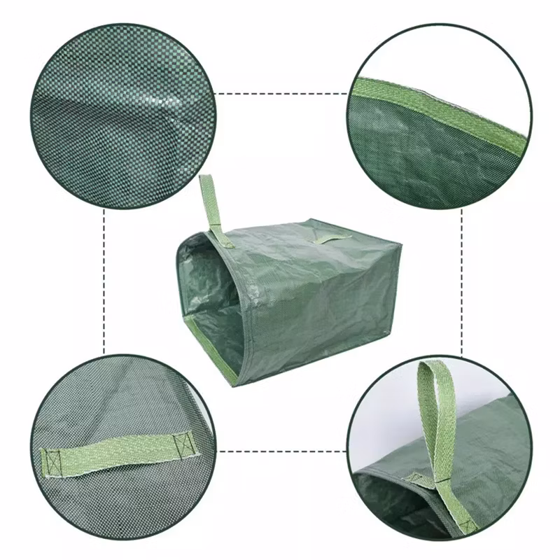 Lawn Pool Fallen Leave Plant Grow Bags Waterproof Garden Tool Waste Bag with Handle