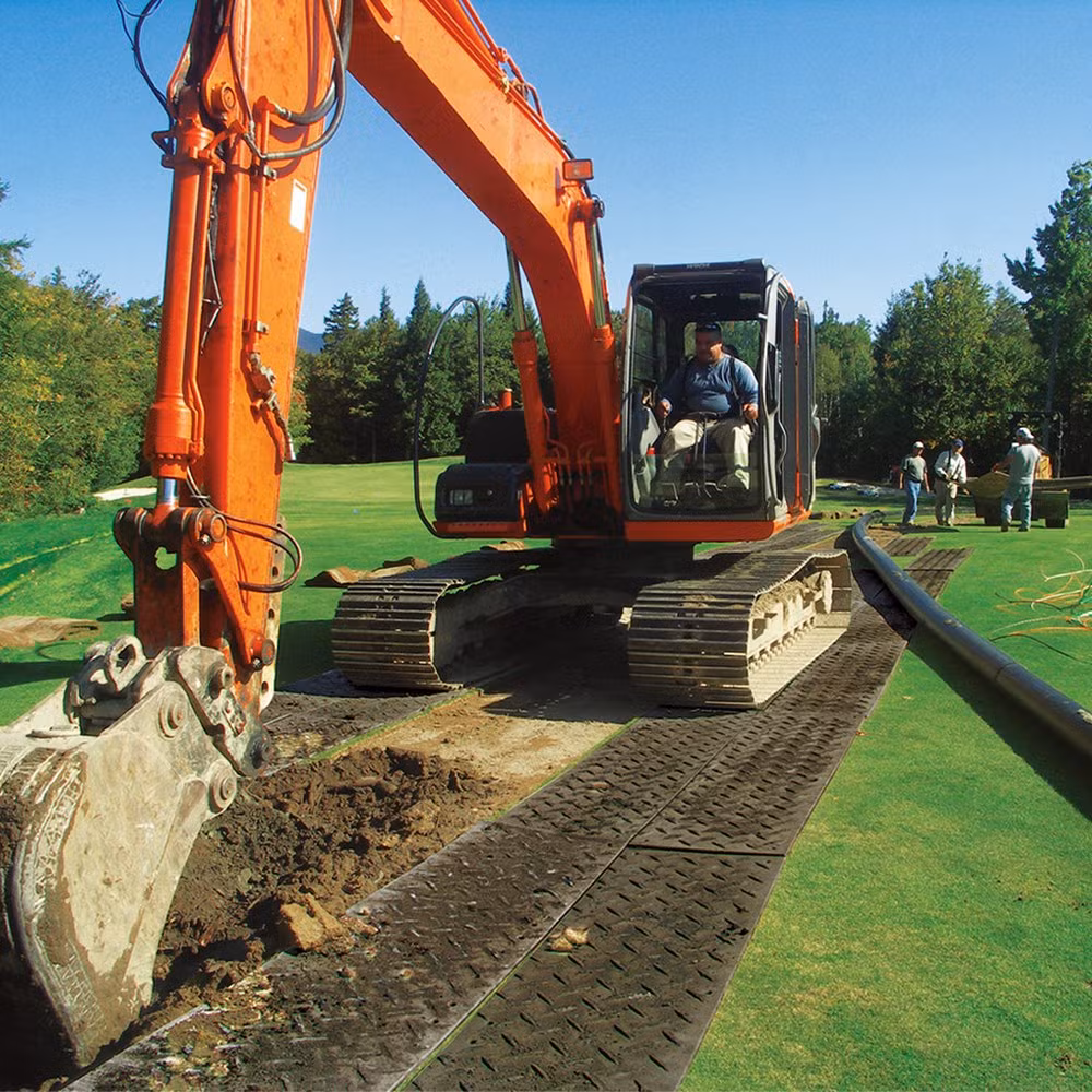 Zspe 2.4X1.2m HDPE Ground Protection Mat Tree Care Gery Crane Foot Support Mat/Crane Stabilizer Pads