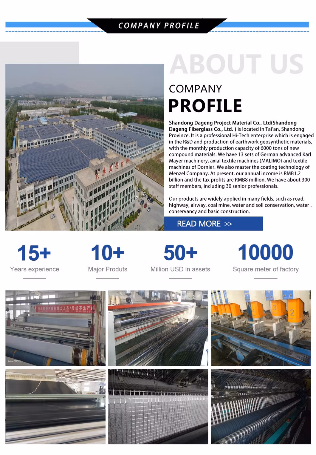 Polypropylene Nonwoven Geotextile 200GSM 300GSM 400GSM Customized Fabric Sale