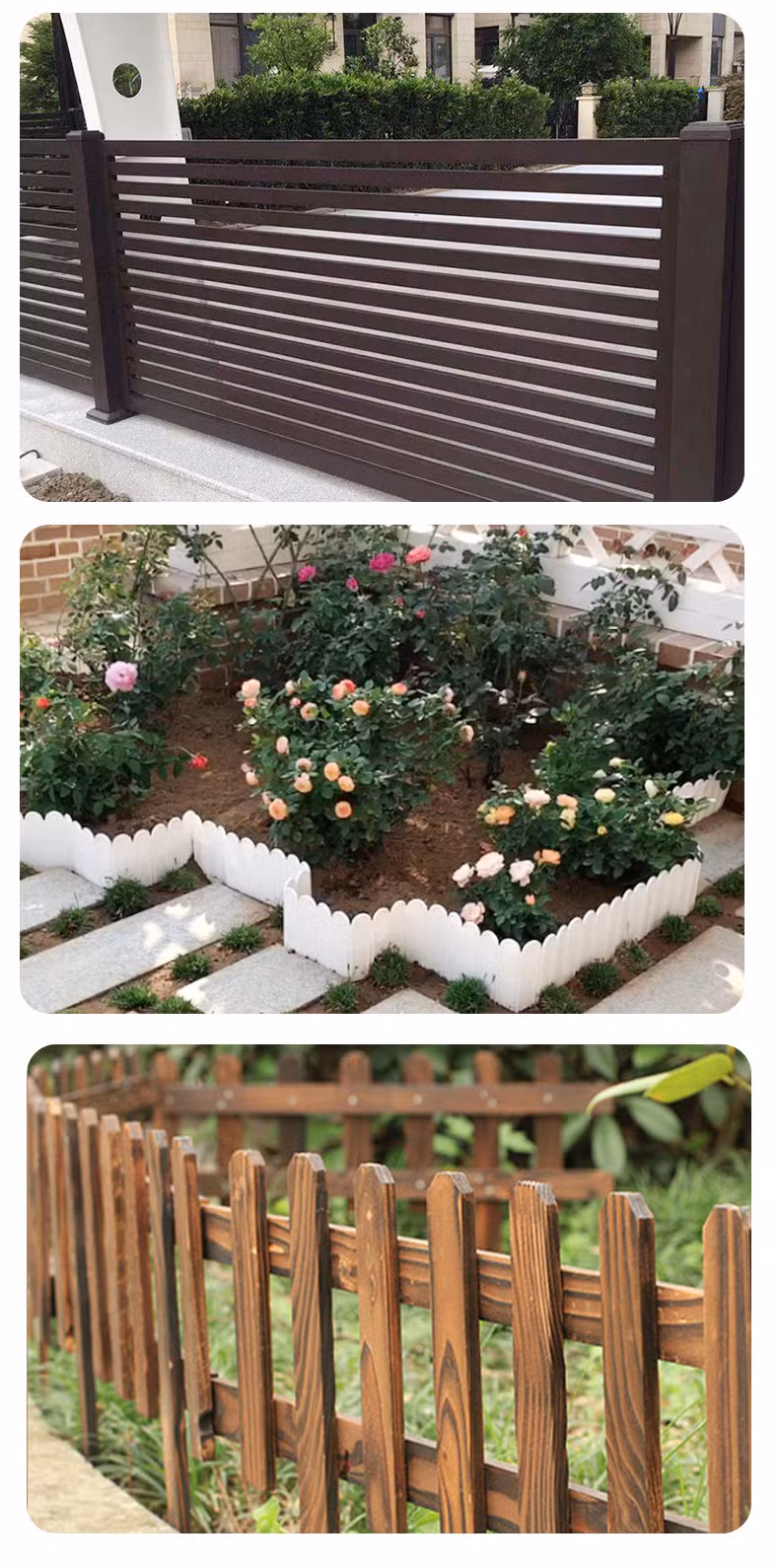 China Hot Sale White Aluminum Fence Panels Aluminum Slatted Fence Panels T Slot Aluminum Fence