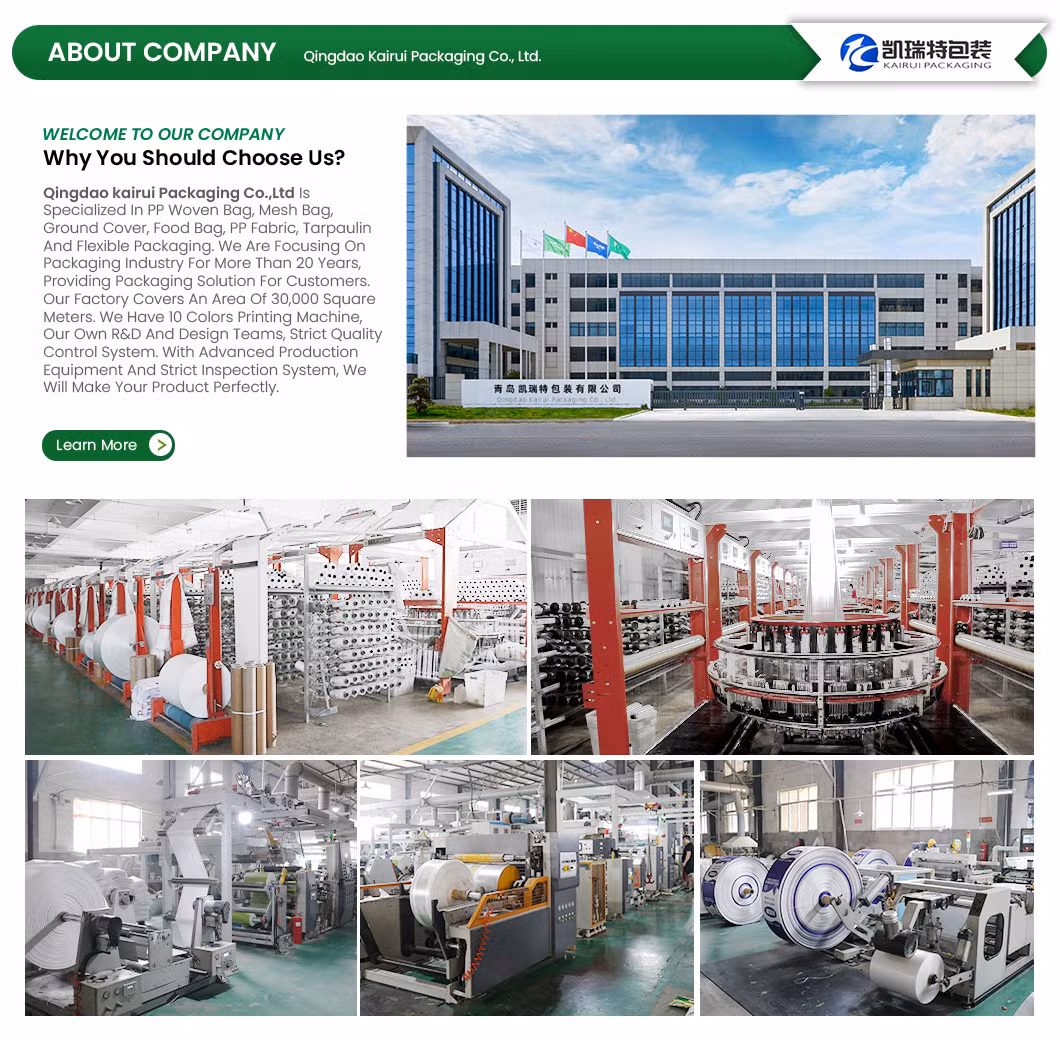 Plastic BOPP Printed Packaging Grain Millet Rice Food Flour Fertilizer Seed Feed PP Woven Bag