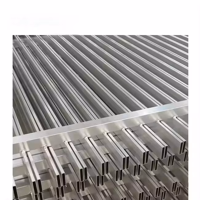 Fence Garden Black Powder Coated Australia Type 3D Aluminum Vertical Blade Fencing