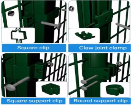 Outdoor Customized 3D Curved V Mesh Garden Fencing Easily Assembled Panel 3D Fence