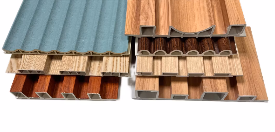 3D Interior Decorative Fluted Cladding PVC Fence Plastic WPC Wall Panel