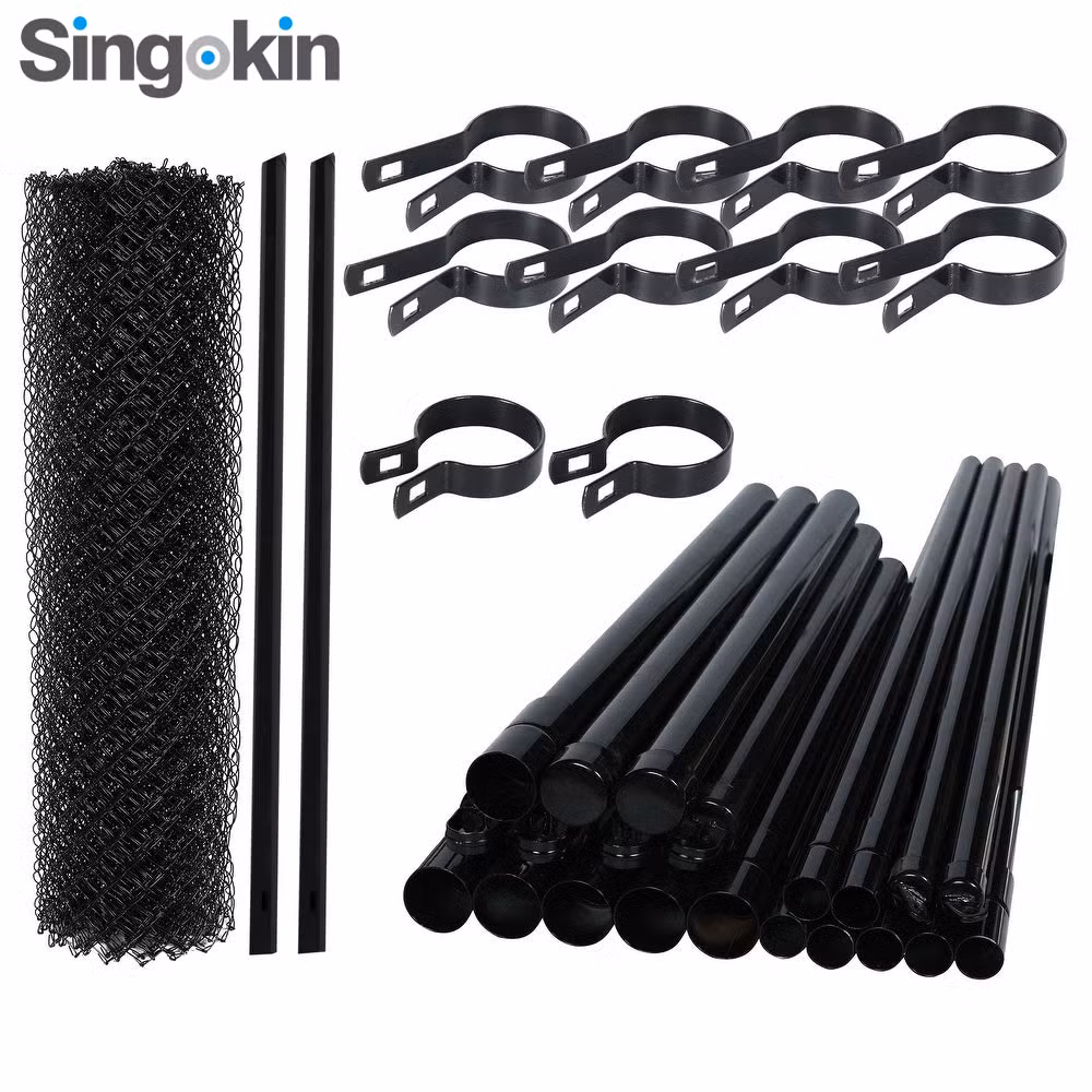 4FT 5FT 6FT 2m 8FT Farm and Field Galvanized Chain Link Fence Steel Wire Mesh Metal Fencing