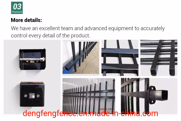 Garden Metal Aluminum Slatted Fence Panels Waterproof Metal Fence