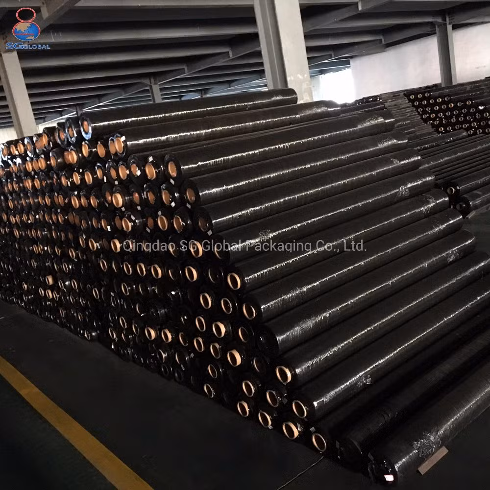 200G/M2 UV Treated High Quality Agricultural Woven Weed Mat Barrier Landscape Large Plastic Ground Cover with Marker Line