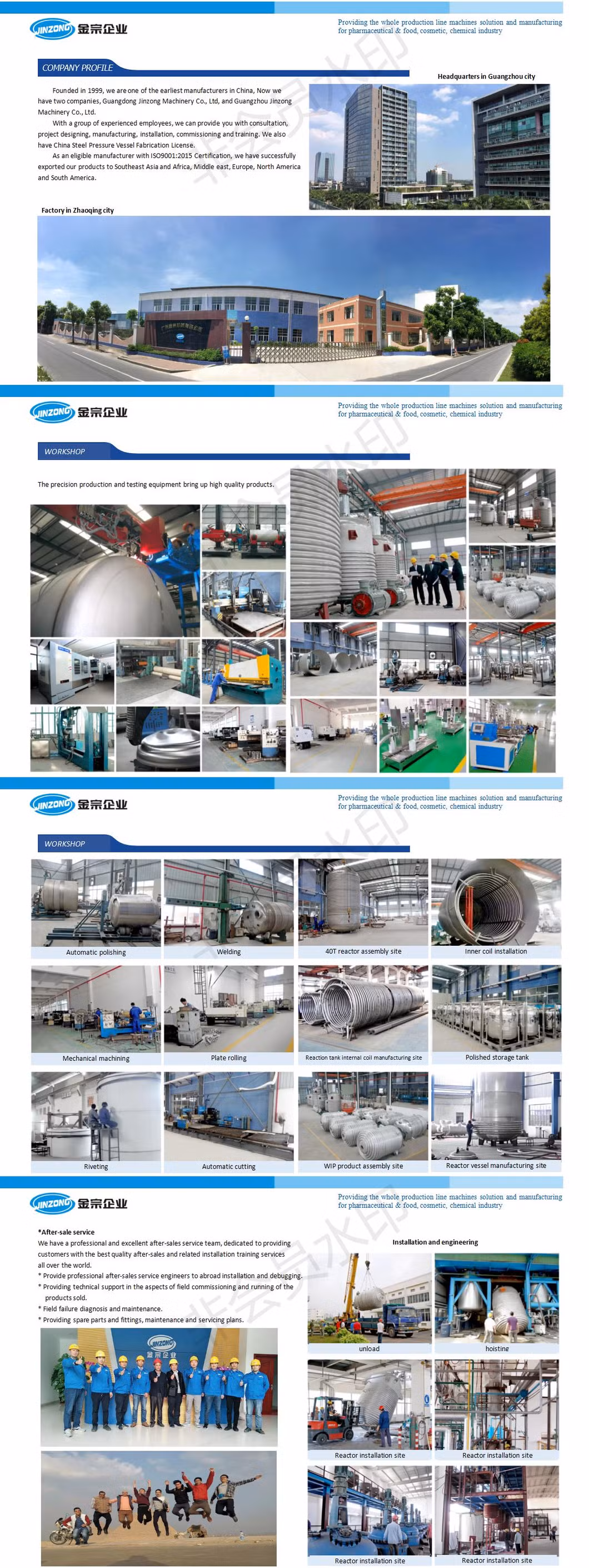 Flat Cover Mixing Tank Food Plants Mixer