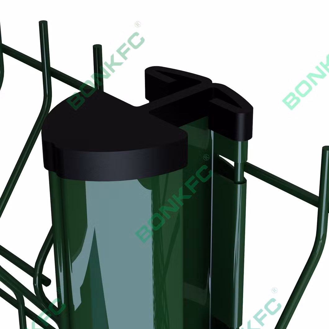 3D Curved Wire Mesh Fence with Razor Wire Akzo Nobel Powder Coated Airport Welded Mesh Fence
