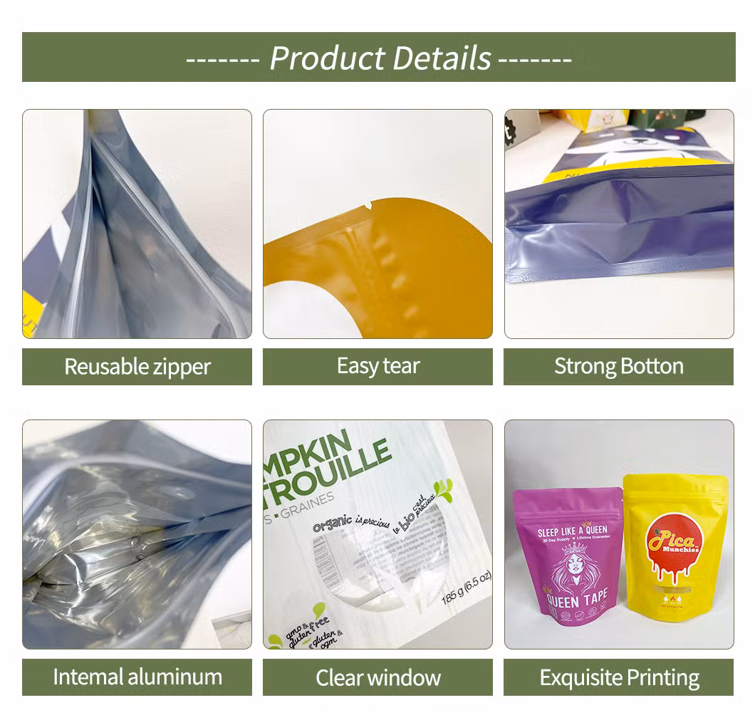 Rosemary Leaves Matte Stand-up Aluminum Foil Zip Bag