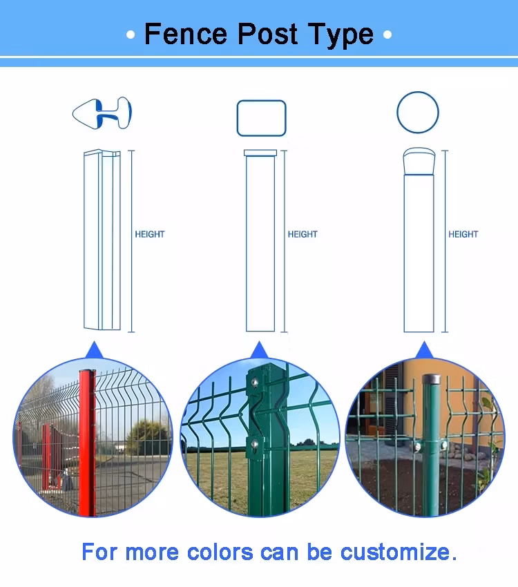 Hsj Powder Coated Curvy Welded Mesh Fence Bending 3D Fence for Swimming Pool