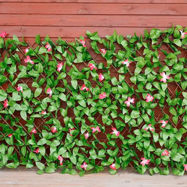 Willow Expandable Trellis Artificial Decorative Wall Panels Simulation Hedge Plant Fence