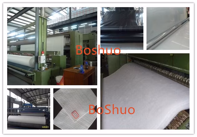 Polyester/PP Short Fiber Needle Punched Nonwoven Geotextile Fabric, Low Price