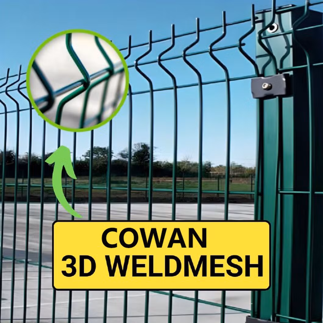 Easy Installation Garden Security Perimeter 3D Curved Iron Wire Mesh Fence Type Welded Wire Mesh Panel