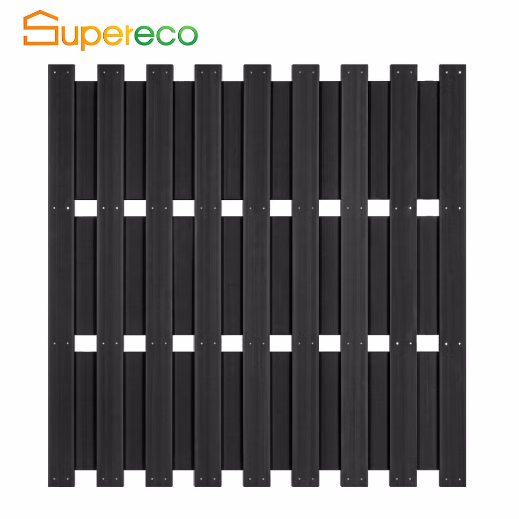 Customized Available Privacy Protection Home Garden Outdoor WPC Wood Plastic Composite Wood Grain Fence