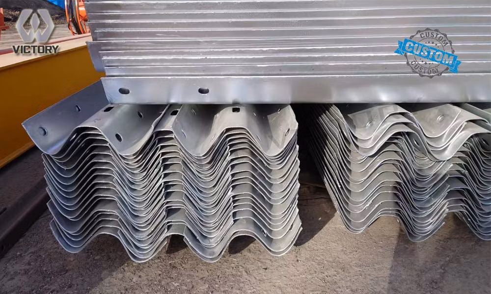 High Speed Barrier Crash Barrier Highway Guardrail Galvanized Steel W Beam Road Guardrail