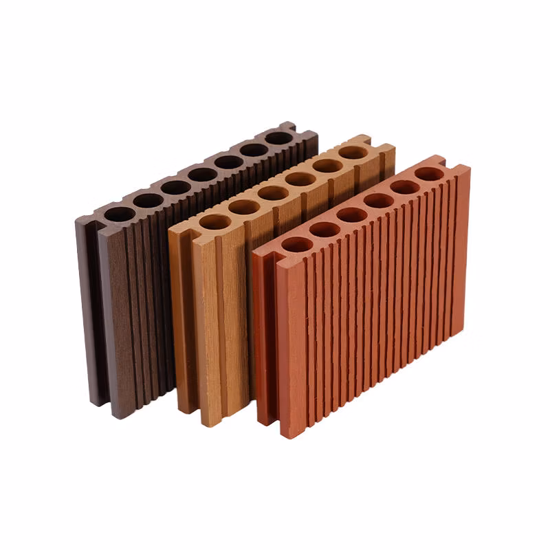 100% Recycling Decorative Fence Panel for Garden House PE WPC Plastic Balcony Wood Plastic Composite Fence