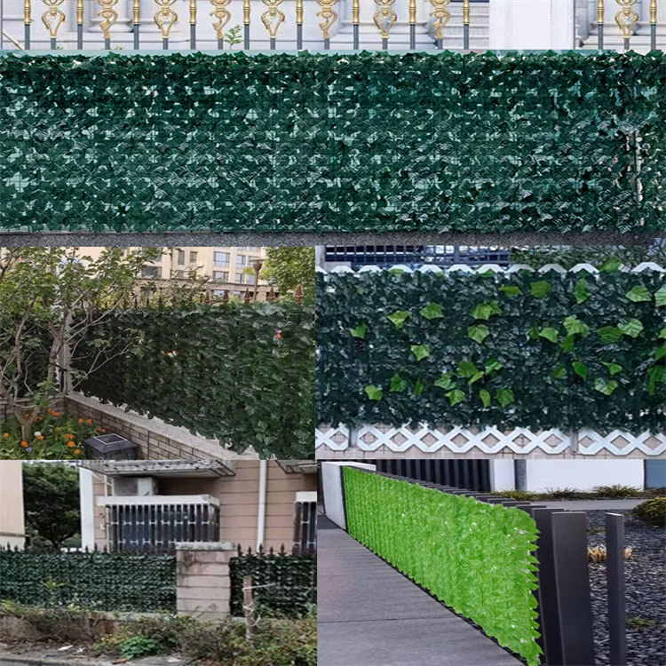 Hot Sale Artificial Willow Leaf Screen Stretch Trellis Expandable Fence for Landscape