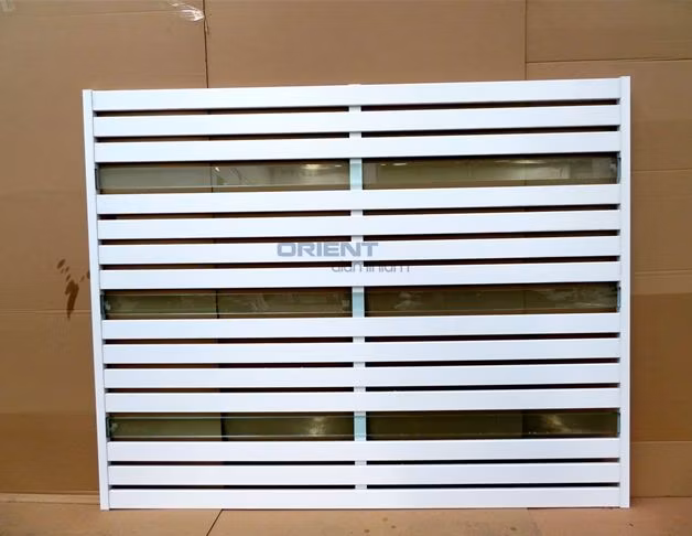 Flat Top Aluminium Fence Privacy Garden Aluminum Waterproof Private Fence Panel
