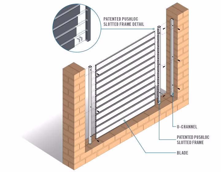 Flat Top Aluminium Fence Privacy Garden Aluminum Waterproof Private Fence Panel