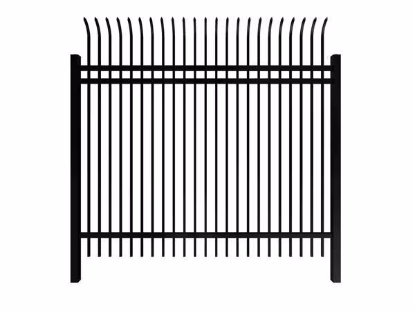 Pengxian Backyard Privacy Fence China Manufacturers 100mm 120mm Center Space 5FT Wrought Iron Fence for Around Amusement Facilities