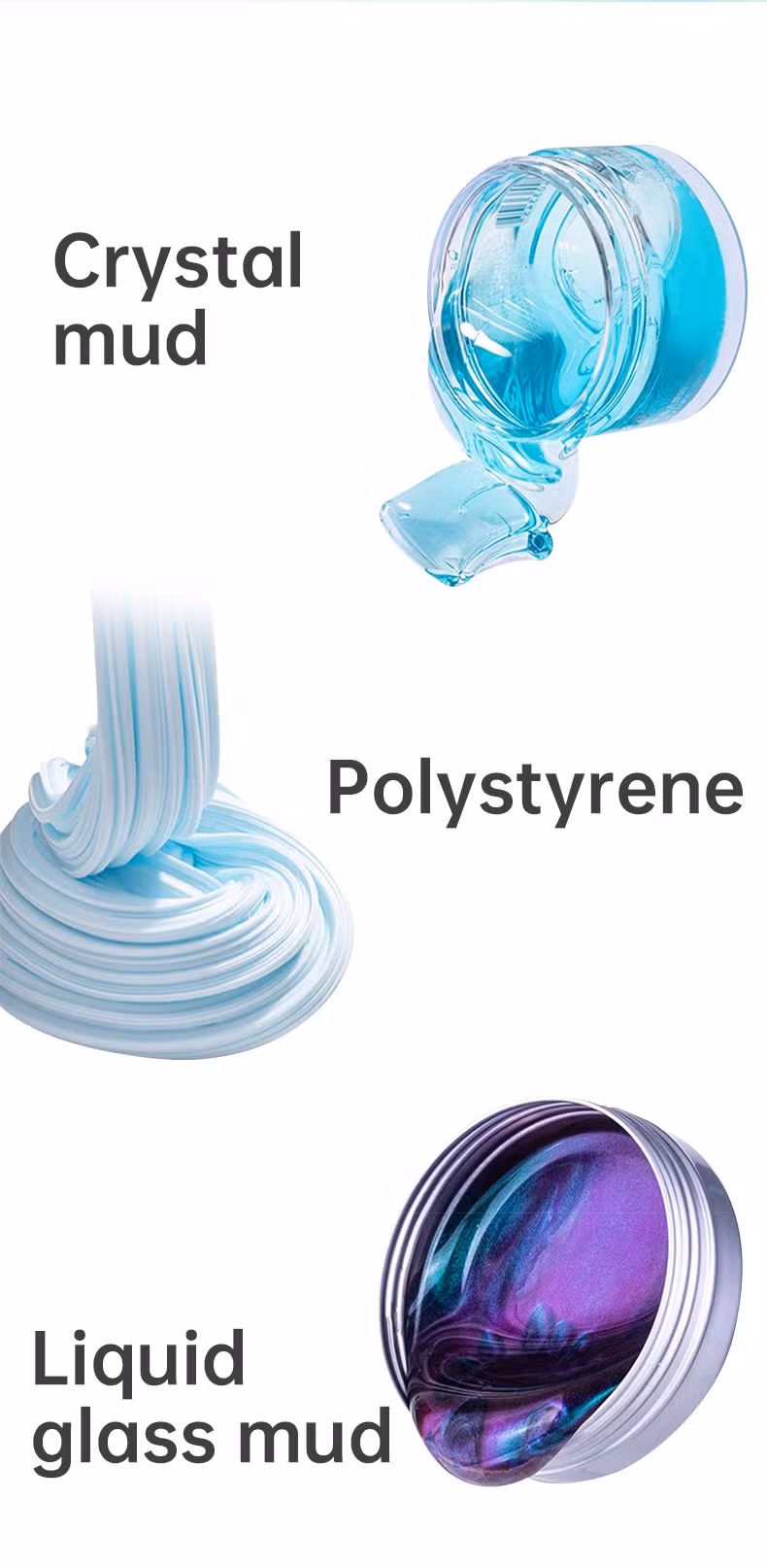 New Product Hot Selling New Arrived Cartoon Animals Fresh Crystal Soil Crystal Soft Slime Mud Clay