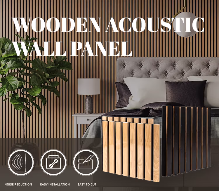 Wholesale Price Custom Decorative Wall Fence Wooden Decorative Acoustic Panel