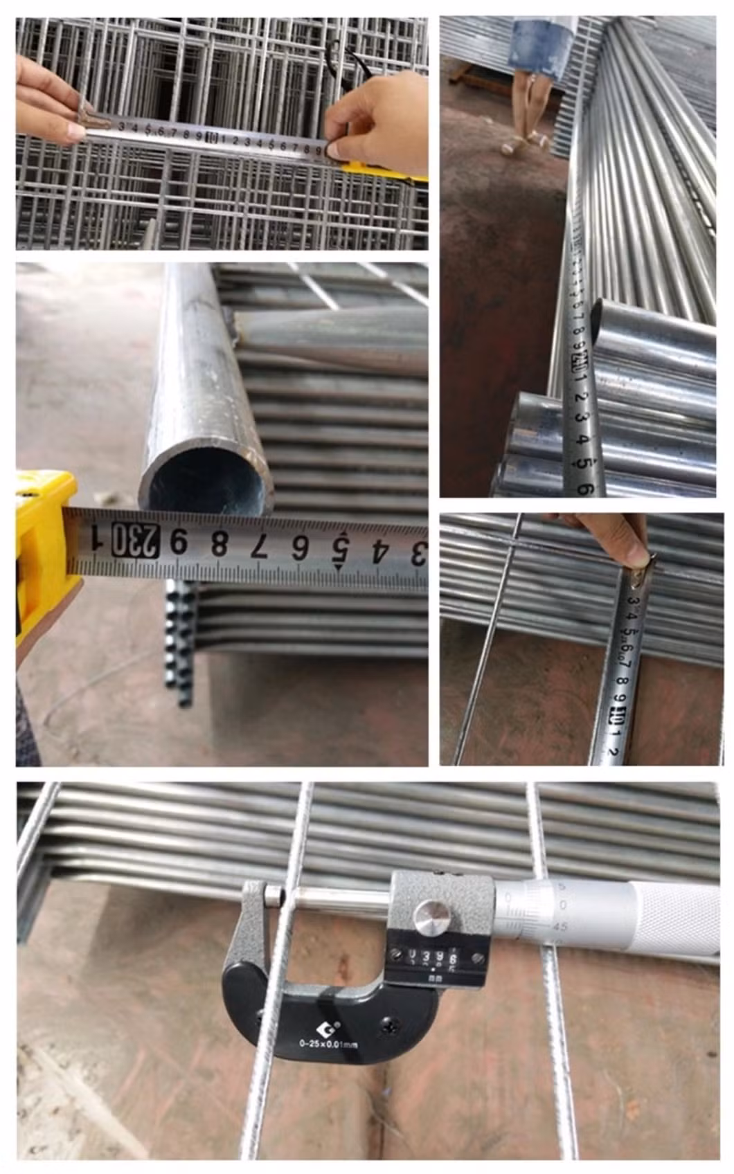 Easily Assemble Outdoor 2.1*2.4 Au/Nz Tem Fence Panel Welded Galvanized Event Temporary Fence Construction Site Mobile Temporary Fence