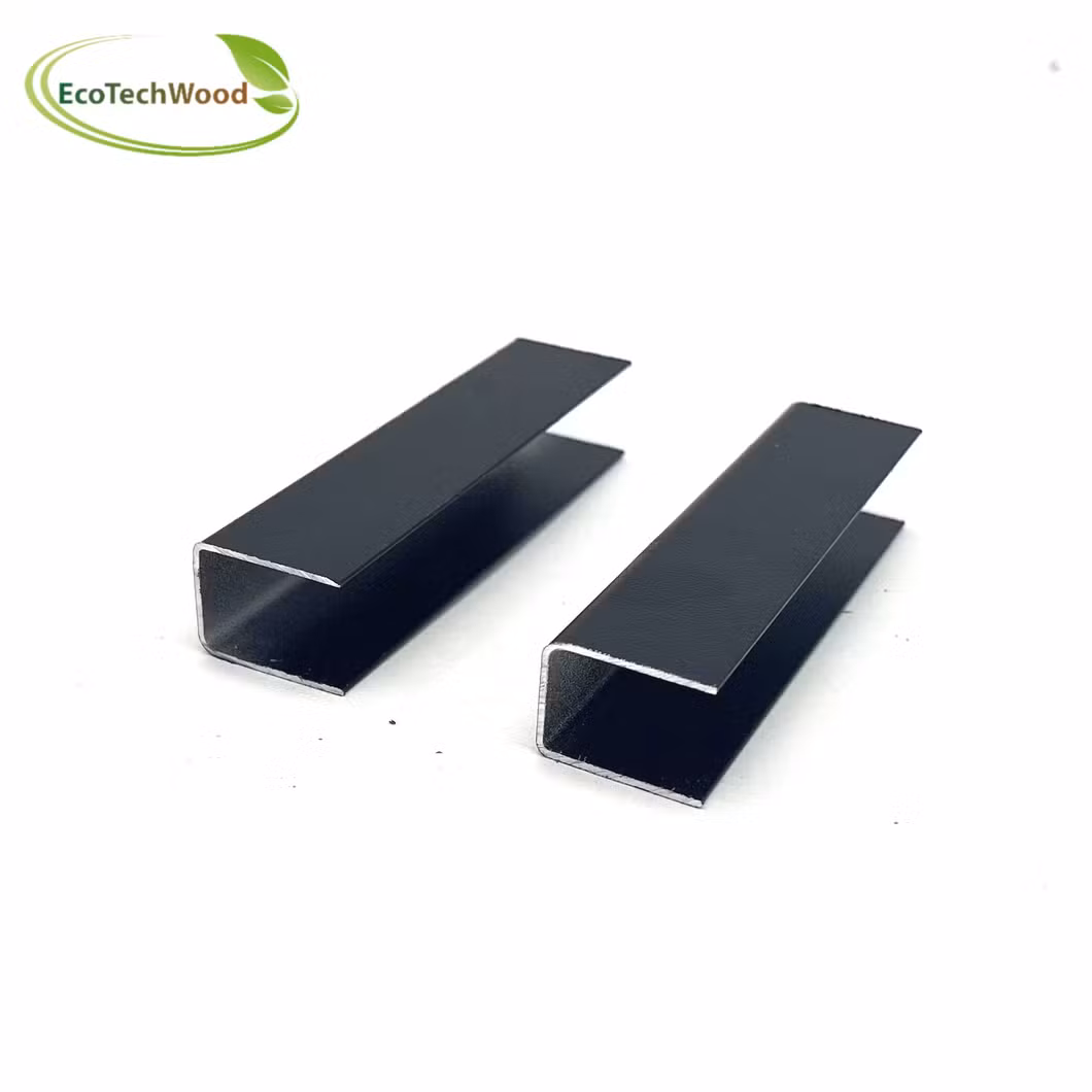Outdoor Garden Decorative Gate Door Aluminum, Wood Plastic Composite Board Fencing Panel Privacy Design WPC Fence Post Set
