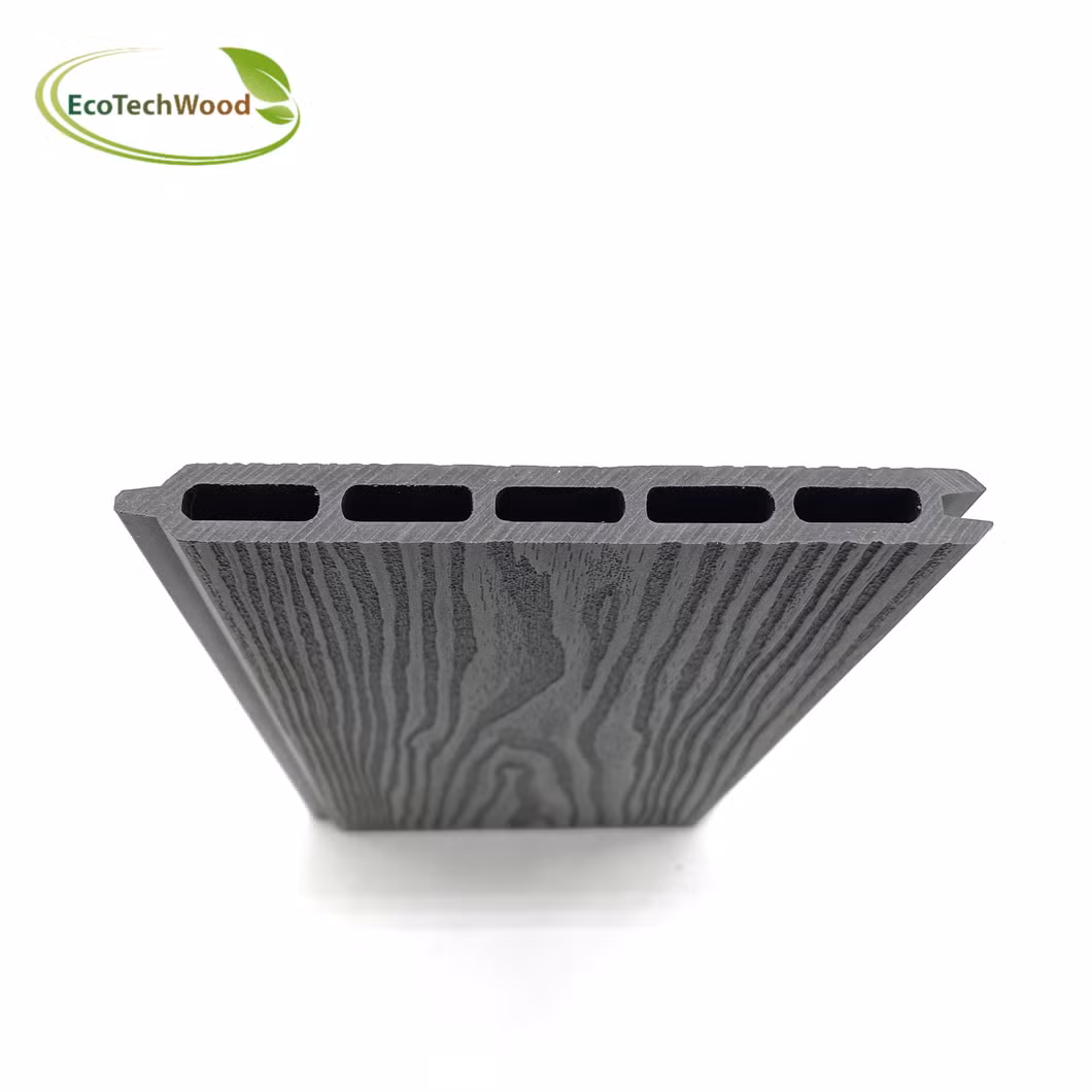 Outdoor Garden Decorative Gate Door Aluminum, Wood Plastic Composite Board Fencing Panel Privacy Design WPC Fence Post Set