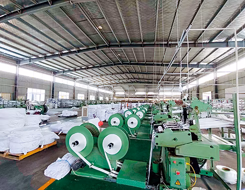 Efficient Plant Filling Reinforced Circular PP Woven Jumbo Bags with Industrial-Strength FIBC Belts for Cement Handling