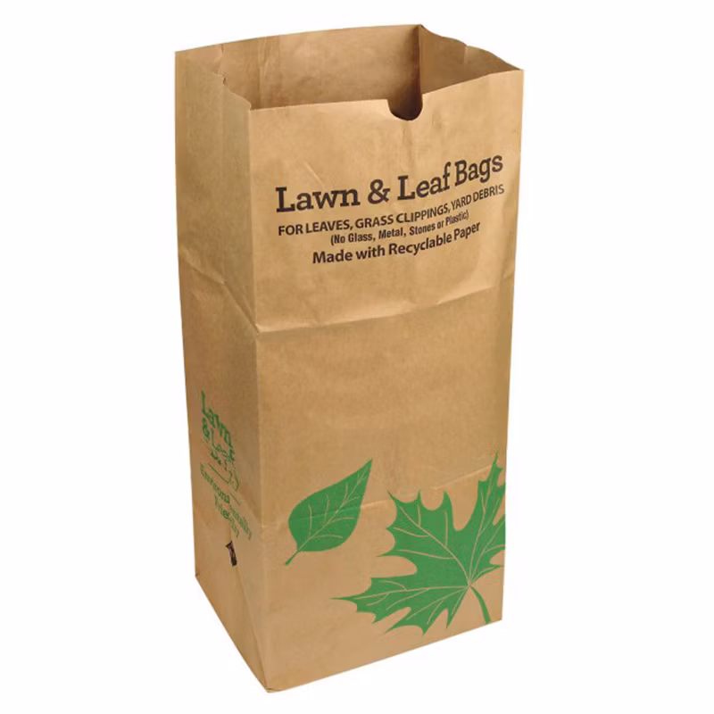 30 Gallon Biodegradable Custom Printing Kraft Garden Waste Litter Storage Lawn Leaf Bags