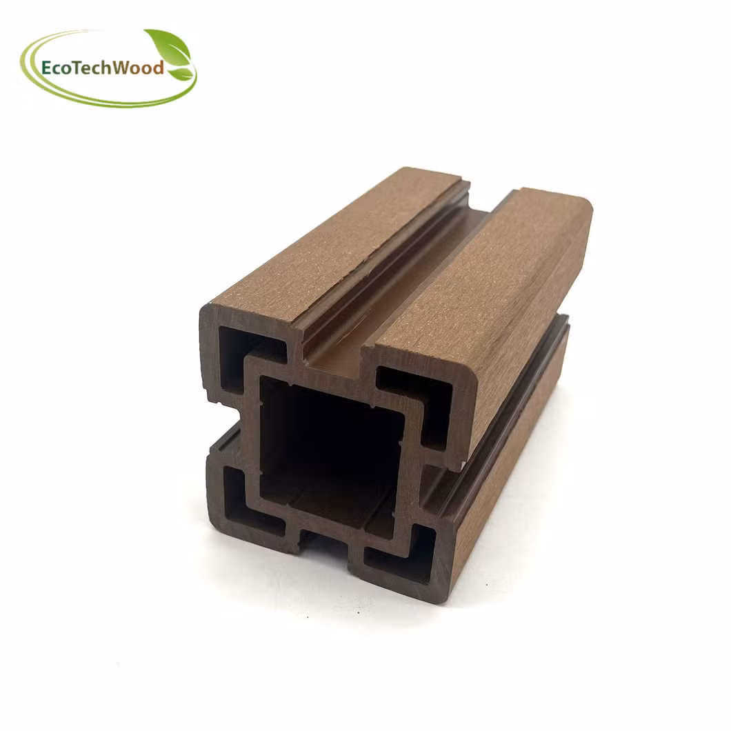 Outdoor Garden Decorative Gate Door Aluminum, Wood Plastic Composite Board Fencing Panel Privacy Design WPC Fence Post Set