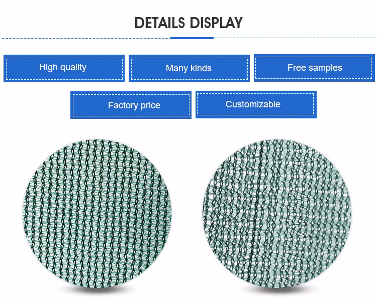 Greenhouse Shading Nets Polyethylene Sun Shade Fabric (55% 65% 75%)
