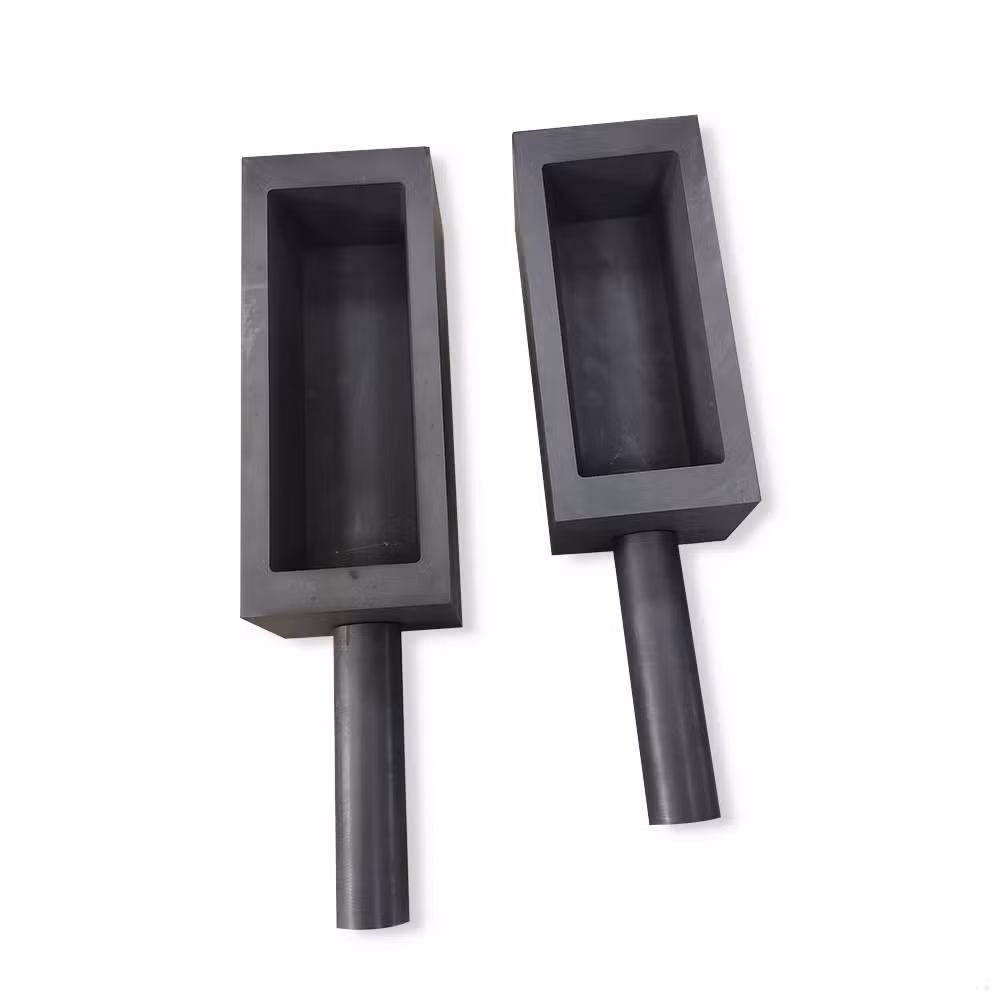 High Purity Customized 1kg 2kg 3kg Graphite Boat Casting Mold for Precious Metal Melting