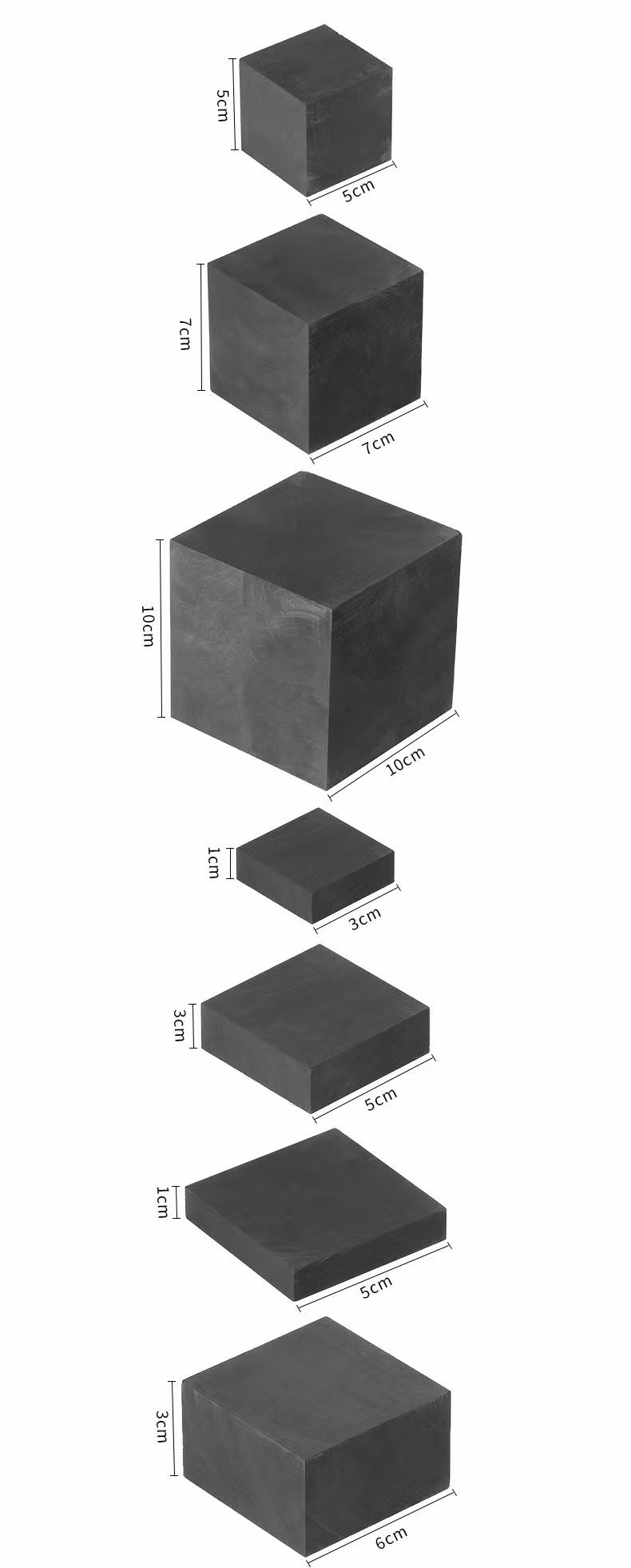Wholesale Artificial Graphite Billet Block ISO Graphite Plate&amp; Block for Electronic Tube Anodes