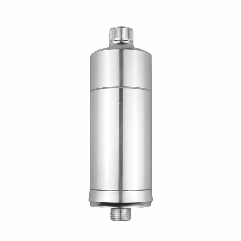 Water Filter and Shower Head Featuring Genre Water Filter Cartridge and Carbon Block